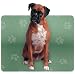 Brown & White Boxer Dog Computer Mouse Pad Mat