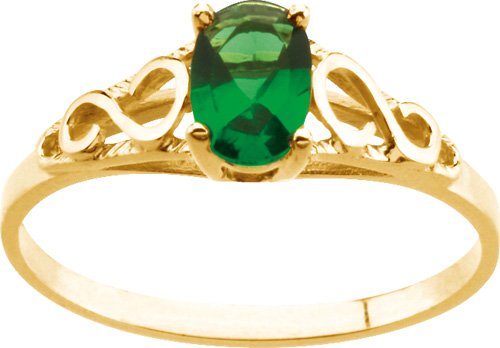 Teen Imitation May Birthstone Ring