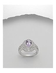 Gem Stones Ring In 92.5 Sterling Silver