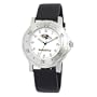 NFL Men's RV20010 Baltimore Ravens "Team Player" Black Leather Watch