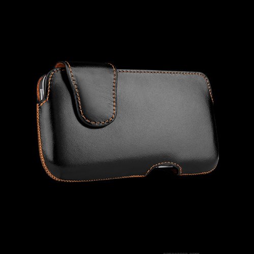 Sena 156548 Laterale Leather Holster for iPhone 4 & 4S - Holster - Retail Packaging - Black/Tan
