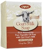 Canus Goat's Milk Rich Pure Moisturizing Vegetable Oil Soap, Marigold Oil, 15 oz, 3 ct, 2 ct (Quantity of 3)