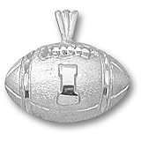 Univ Of Illinois I Football Pendant (Silver)