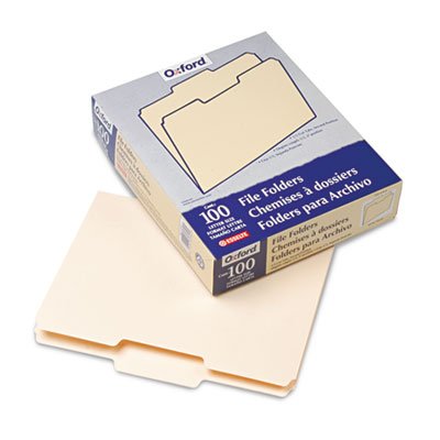 Pendaflex Essentials 752-1-3-2 File Folders, .33 Cut, Second Position, Top Tab, Letter, Manila, 100-Box