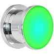 1/2" Stainless Steel Green LED Light Up Screw Fit Plug