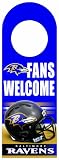 NFL Baltimore Ravens Wood Door Hanger