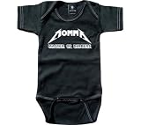 Rebel Ink Baby Infants' Momma Master Of Diapers Short Sleeve Snapsuit Onesies,Black,XL