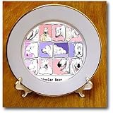 Londons Times Funny Medicine Cartoons - Bipolar Bear - Plates