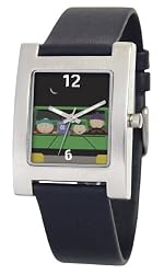 South Park Men's D1528S060 Kuban Collection Towelie Black Leather Watch