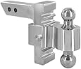 Andersen Manufacturing 3410 - 6" Drop/Rise Aluminum Rapid Hitch with 2" x 2-5/16" Plated Steel Combo Ball