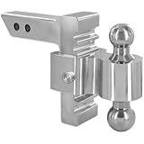 Andersen Manufacturing 3410 - 6" Drop/Rise Aluminum Rapid Hitch with 2" x 2-5/16" Plated Steel Combo Ball