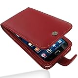 PDair F41 Red Leather Case for Samsung Galaxy S WiFi 5.0 YP-G70 / Galaxy Player 5.0