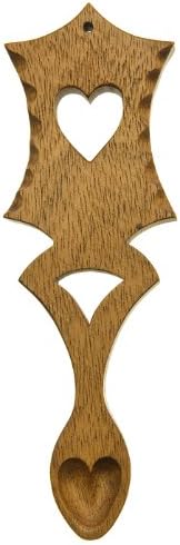 Welsh Love Spoon - My heart shaped for you - Rosewood (3B) in Gift Box