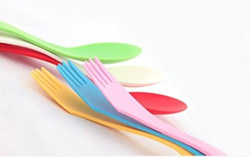iHomeSet Spoon, Fork & Knife Combo Utensil, Great for Camping, Work, School and Any Outdoor Activity