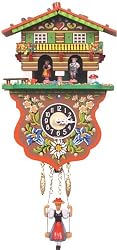 German Black Forest Clock - Weatherhouse Girl on Swing