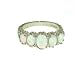 Sterling Silver Ladies 5 Stone Colourful Fiery Opal Ring