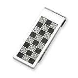 Chisel Stainless Steel Black and Grey Carbon Fiber Money Clip