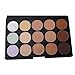 Goege Pro 15 Color Cream Concealer Palette Foundation Makeup Set Cover Speckled Freckle Face Contouring Kit