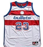 Michael Jordan #23 Washington Bullets Hardwood Classics Swingman NBA Jersey White Size L