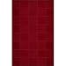 Nourison Westport Squares Red 5.0-Feet by 8.0-Feet 100% Wool Room Size Rug