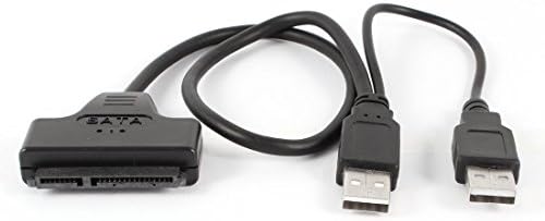 USB 2.0 to SATA 15+7 Pin Adapter Cable for 2.5" Laptop Hard Drive HDD