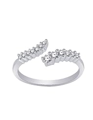 10k White Gold Diamond Journey Ring (1/4 cttw, J-K Color, I2-I3 Clarity)