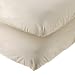 Royal Heritage ecru organic 2 pack change pad cover - 17x33x4