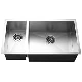Buy Houzer CTO-3370SL-1 Contempo 33-by-18-Inch 70 30 Undermount Double Bowl Stainless... by HOUZER