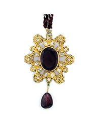 Ethnic Style 22kt Solid Yellow Gold Diamond Pendant Jewelry