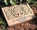 PERSONALIZED Engraved CAST STONE Celtic TREE OF LIFE Address Memorial GARDEN PLAQUE Sculpture