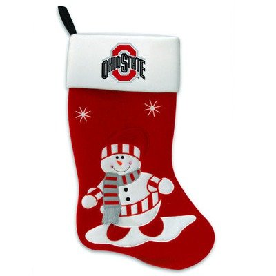 Ohio State Buckeyes Snowman Stocking