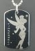 TINKERBELL DISNEY FAIRY Dog Tag Pendant Necklace