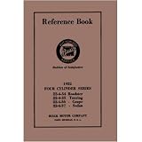 1922 BUICK 4 CYLINDER Owners Manual User Guide by General Motors