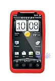 GTMax Durable Soft Rubber Silicone Skin Cover Case - Red for Sprint HTC EVO ....