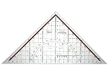 Professional Geometry Set Square Drawing Triangle 250mm 25cm with Grip Handle