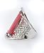 Rectangle Garnett Stone Fashion Ring Red Color in Fancy Gift Box with Free Shipping