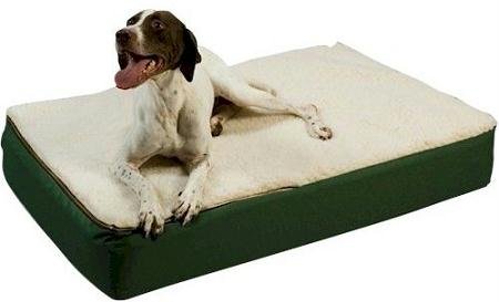Snoozer Medium Super Orthopedic Senior Dog Bed, Black with Cream Sherpa