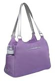 Lilac and Green Azalea Convertible Backpack Diaper Bag