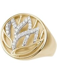 Jewelplus 1/4 ct tw Diamond Ring 14K Yellow/White 1/4 Ct Tw
