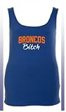 Broncos Bitch in Charge Football Female Tank Top