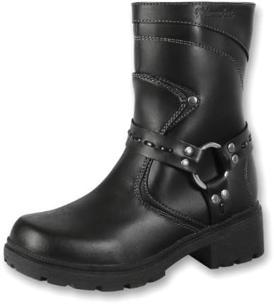 Milwaukee Motorcycle Clothing Company Womens Daredevil Boots (Black, Size 9)