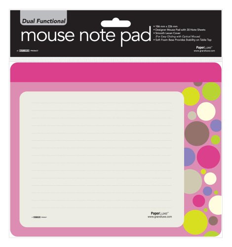 drawing mouse for the computer-Grandluxe Orbit Pink Mouse Notepad Images
