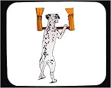 Picture Of Decorated Mouse Pad with window, dalmatian, spots, pet, dog