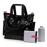 Babymel Tote Diaper Bag,Black Gloss,One Size