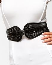 Zipper Studded Corset Belt