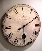 Large 23" Antique Style French Provincial Wall Clock