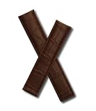 WSW Brown Alligator-style leather watchband to fit the TAG Heuer Carrera models listed below
