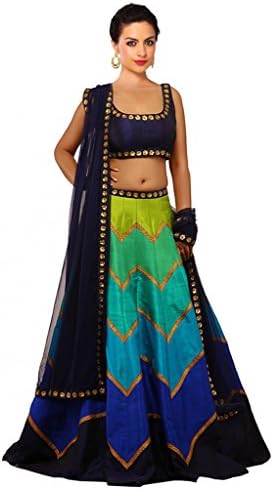 Traditional and Designer lehenga Choli By Fabkaz (Navratri Special) (Multi-Coloured)