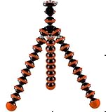Gripping Flexible Rubberized Digital Camera Tripod (Orange)