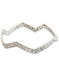 Sterling silver bangle bracelet, Sunny Java
